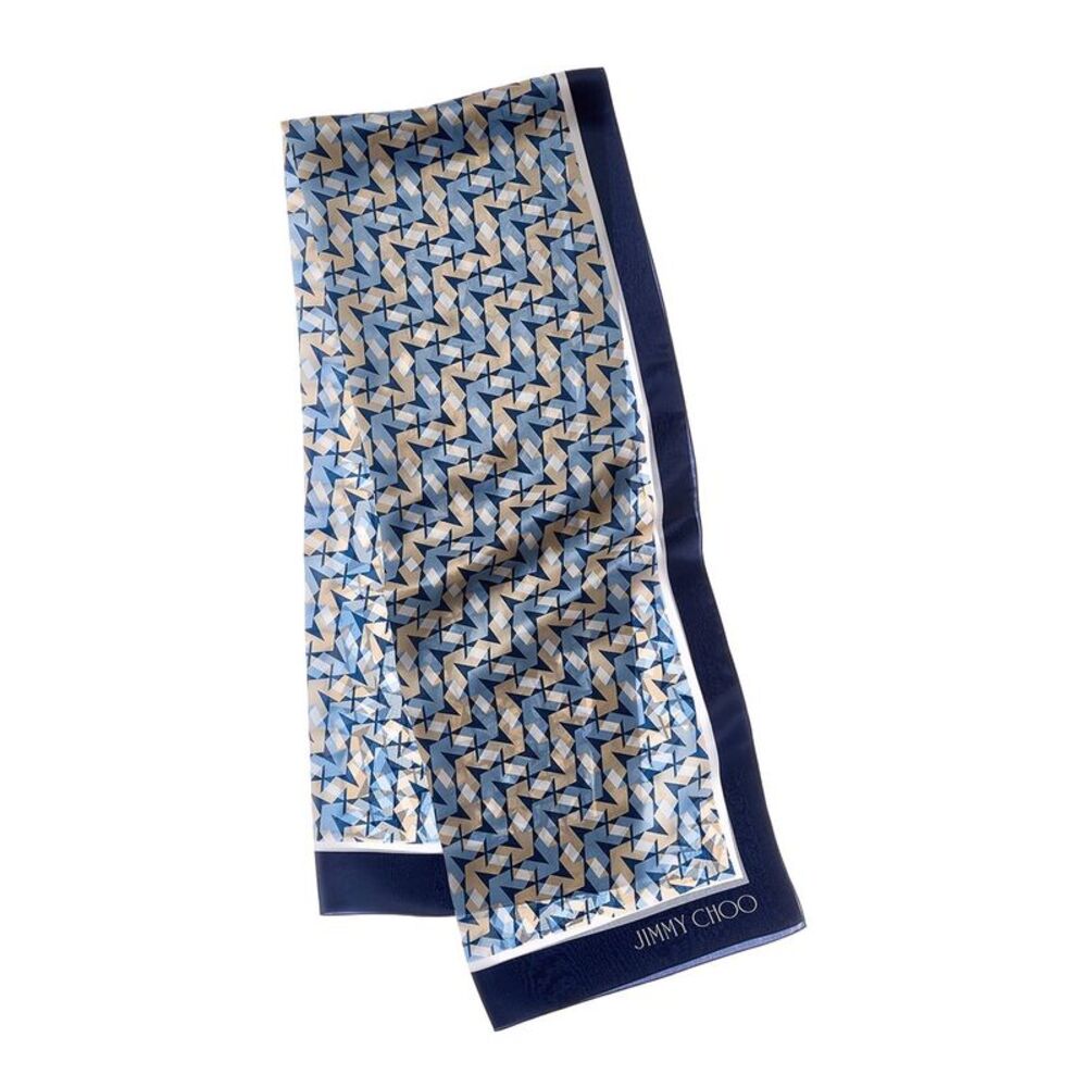 Jimmy Choo Silk Scarf, Blue